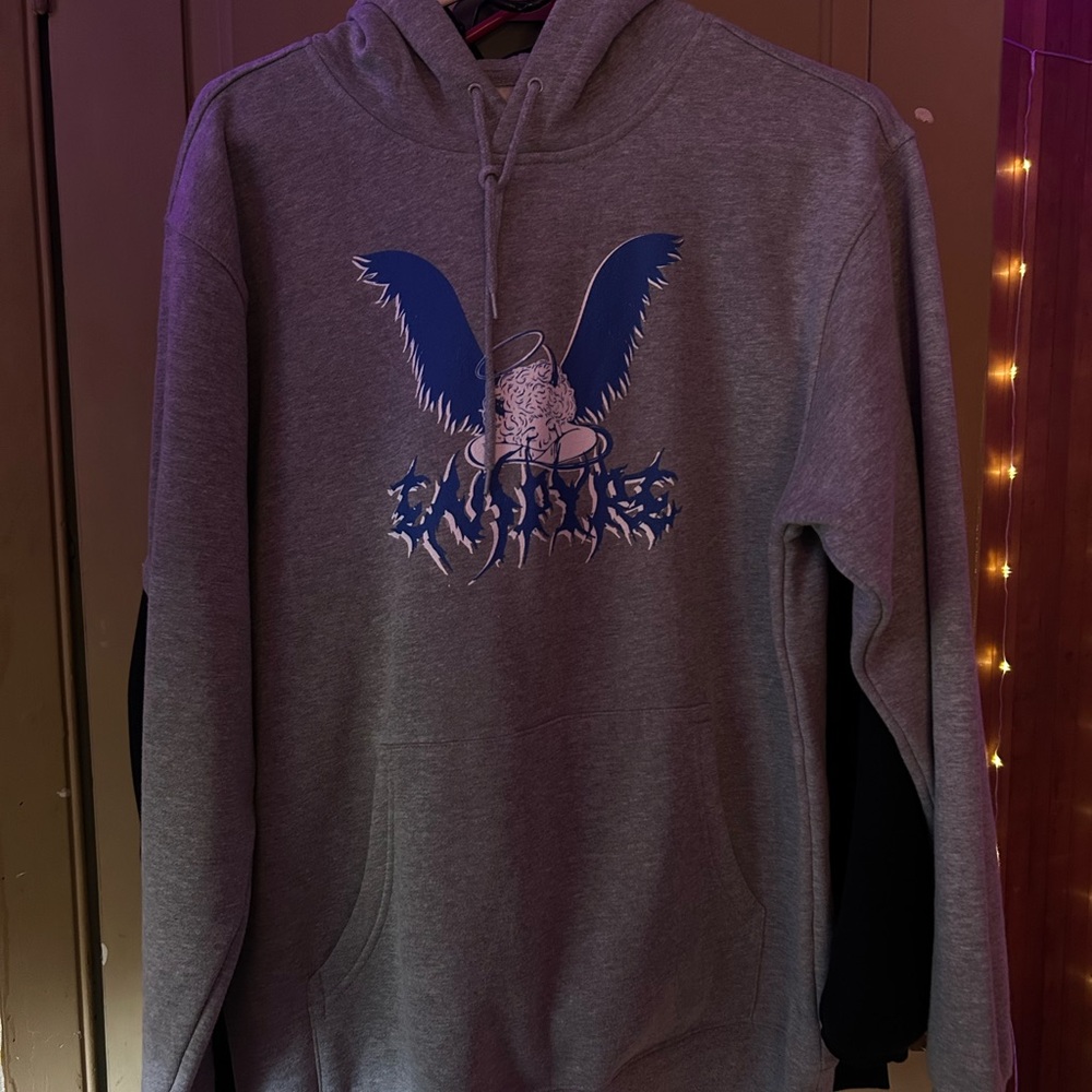 Gray Hoodie with Unique Design from zumiez